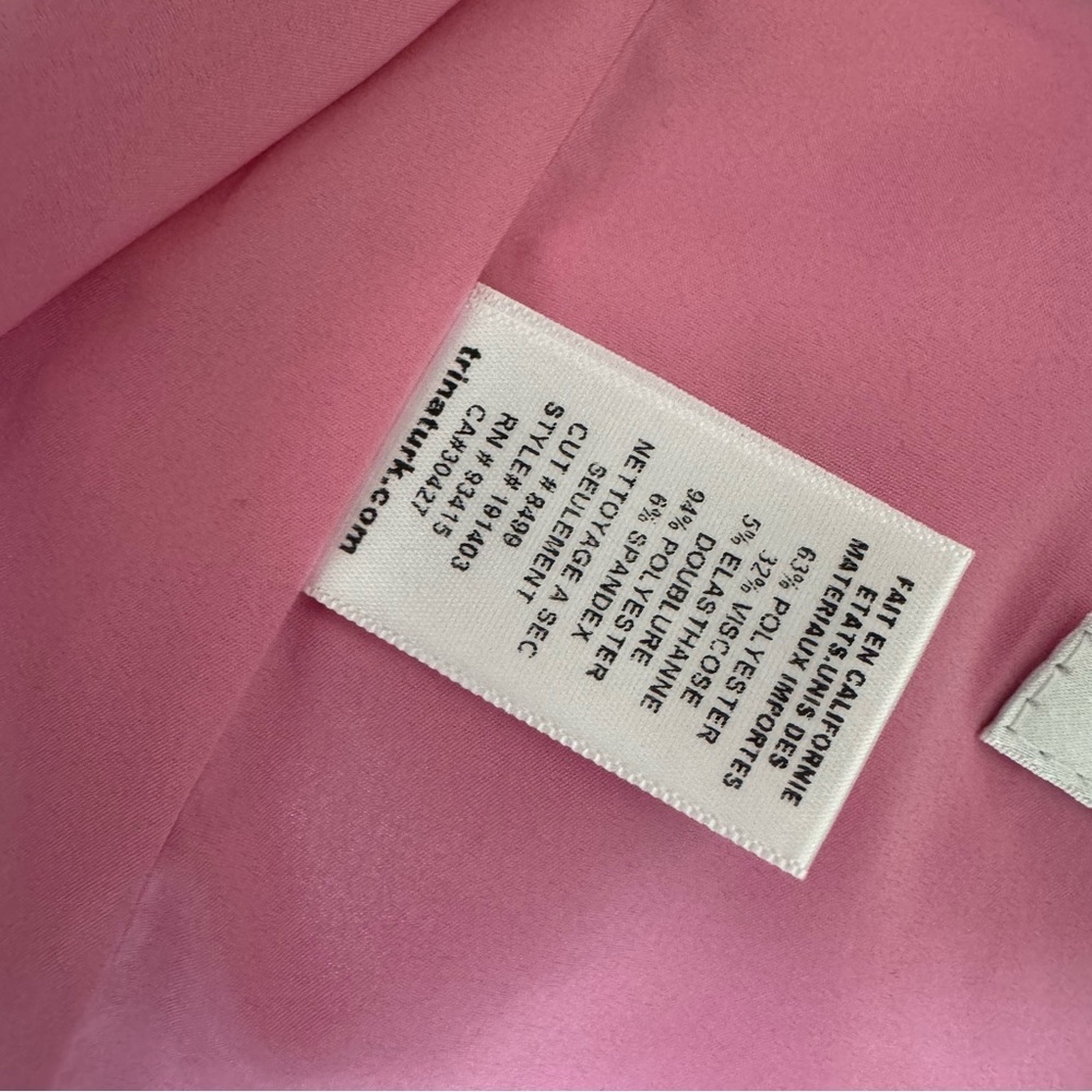 Trina Turk Pink Blazer Size 2 - Picture 13 of 14